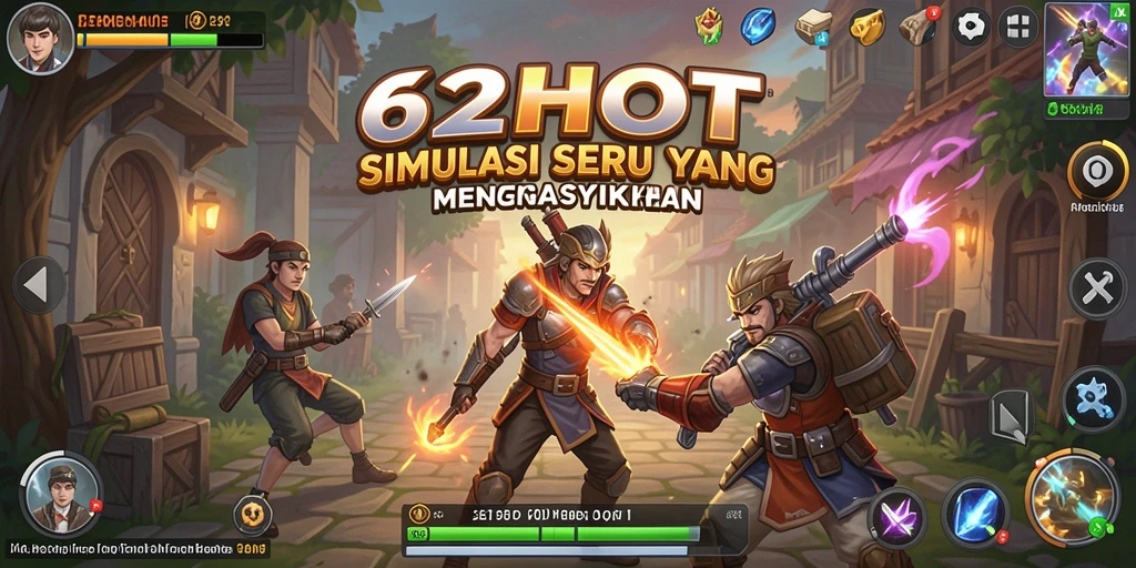 Screenshot gameplay menunjukkan dunia simulasi yang kaya dan interaktif.