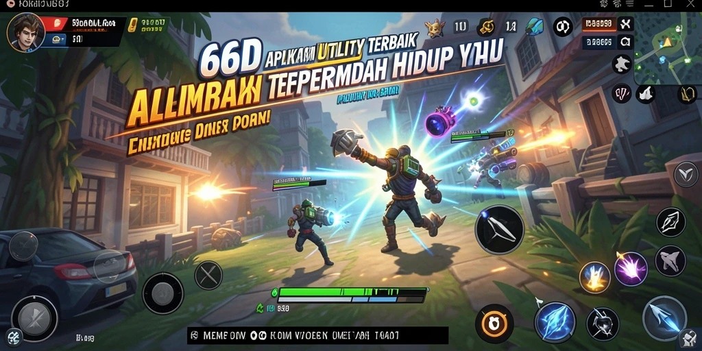 Tampilan utama aplikasi 66D memudahkan pengguna mengakses fitur utility.