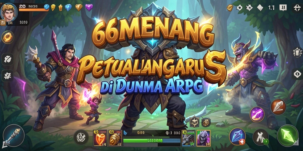 Tampilan menarik dari gameplay epic 66MENANG di dunia ARPG.