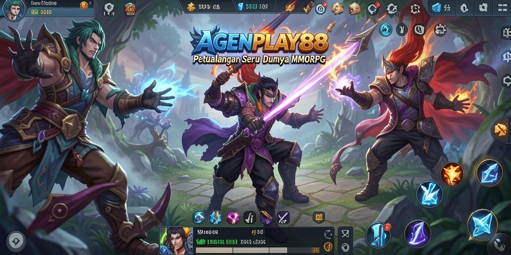 Gameplay mendebarkan AGENPLAY88 dalam dunia MMORPG yang menantang.