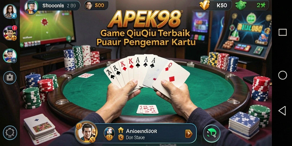 Screenshot utama APEK88 menampilkan serunya gameplay QiuQiu.