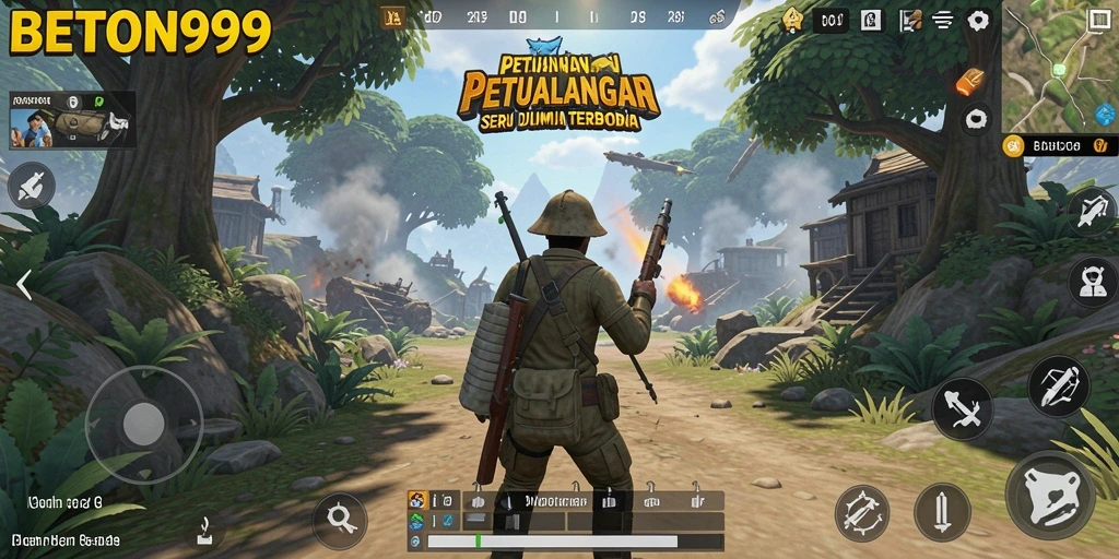 Tampilan gameplay seru dari game Open World BETON999.
