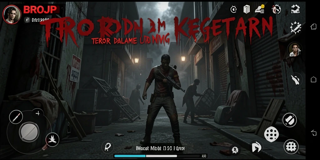 Tangkapan layar BROJP menampilkan suasana Horror yang mencekam dan menakutkan.