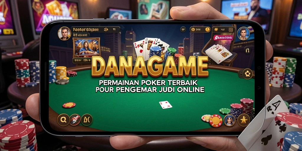 Tampilan menarik dari gameplay Poker di DANAGAME dengan interaksi sosial.