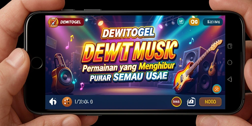 Tampilan gameplay seru di DEWITOGEL dengan berbagai pilihan lagu.