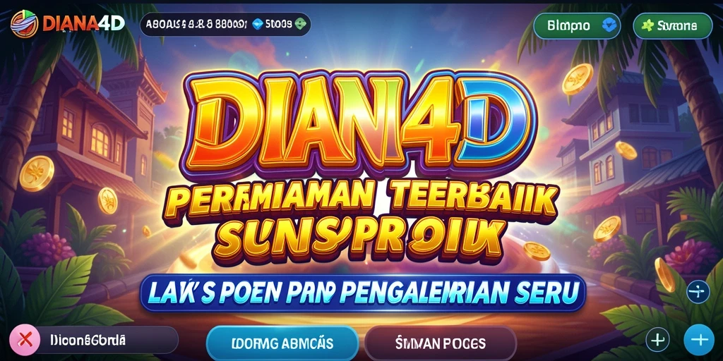 Screenshot gameplay DIANA4D yang menampilkan putaran Slot yang menegangkan.