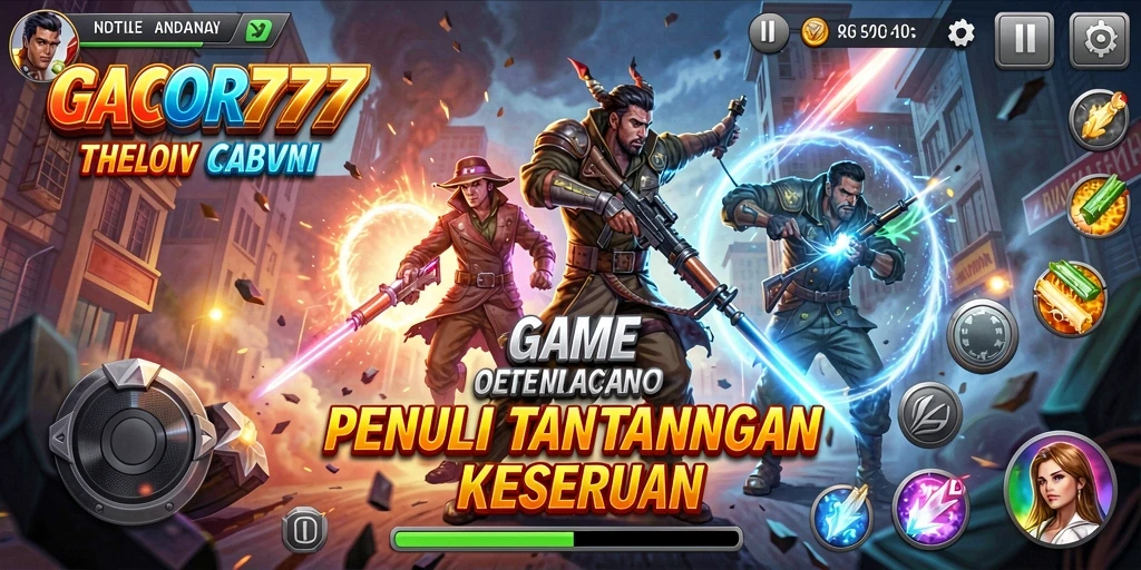 Screenshot menunjukkan aksi seru dalam GACOR777 saat bertarung.