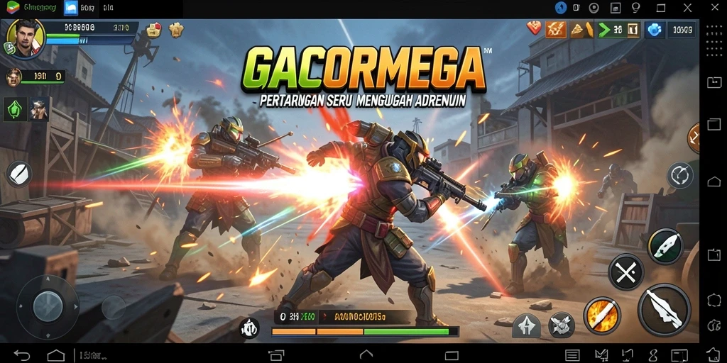 Tampilan aksi seru dalam GACORMEGA dengan pertarungan yang mendebarkan.