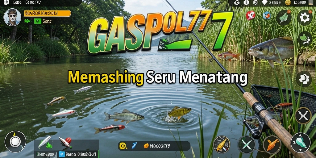 Tampilan gameplay GASPOL77 yang menampilkan aktivitas memancing yang seru.