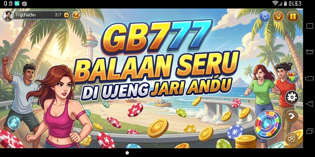 Tampilan seru gameplay balapan di GB777 dengan mobil penuh kecepatan.