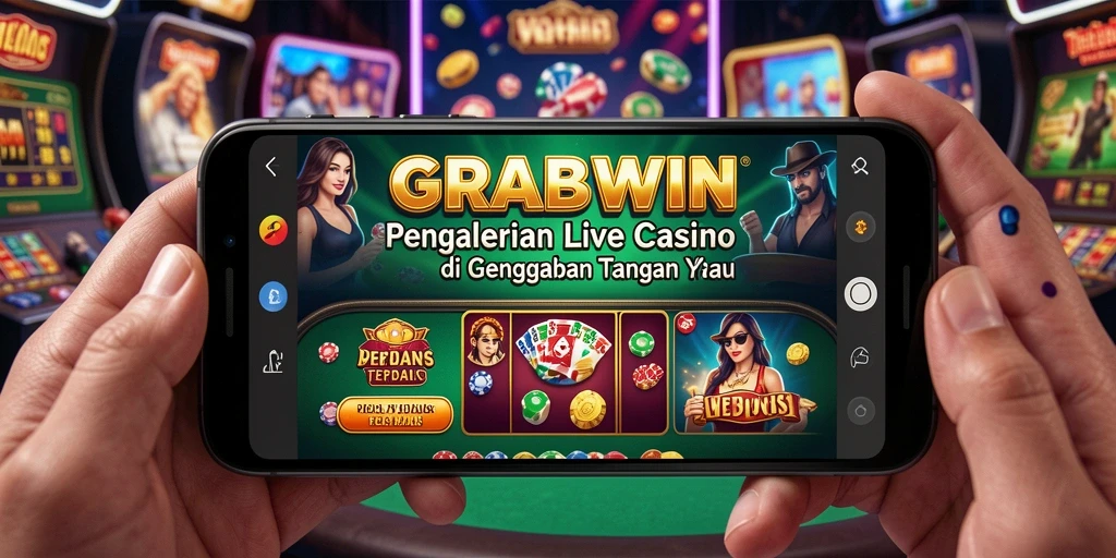 Tampilan gameplay mendebarkan di GRABWIN dengan dealer langsung.