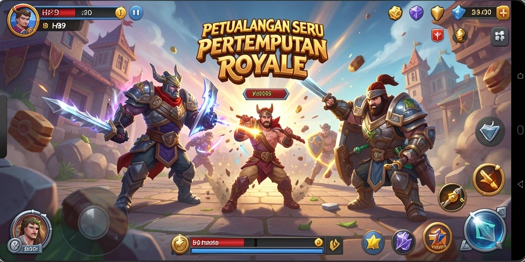 Gameplay H89 yang intens dan mendebarkan dalam arena Battle Royale.