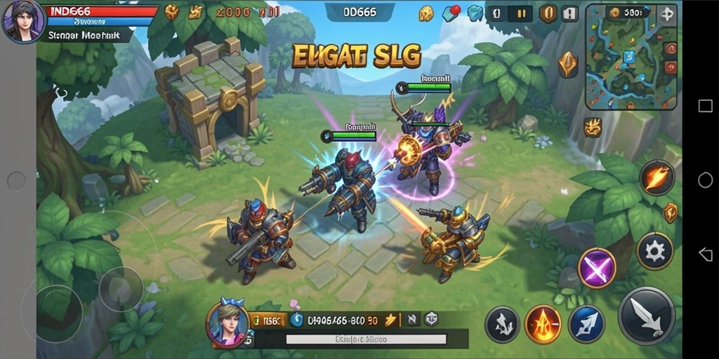 Tampilan gameplay IND666 yang intens dan strategis.