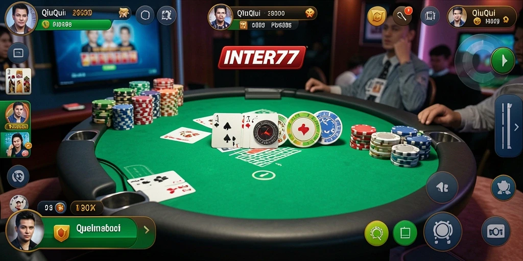 Screenshot menunjukkan gameplay seru QiuQiu di INTER77.