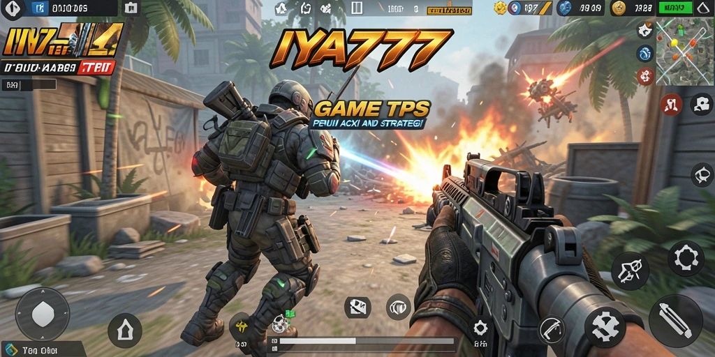 Screenshot gameplay menunjukkan pertempuran TPS yang seru dan mendebarkan.
