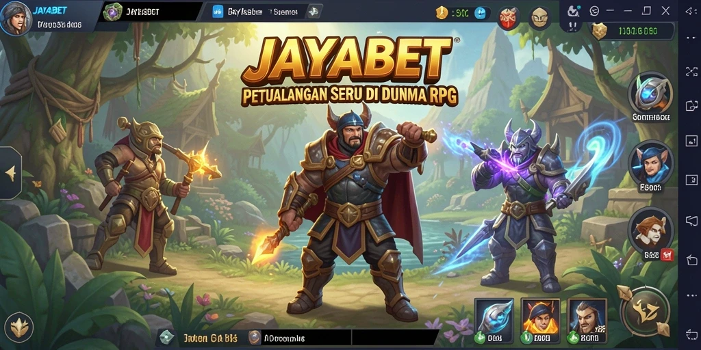 Screenshot gameplay JAYABET menampilkan karakter dalam pertarungan seru.