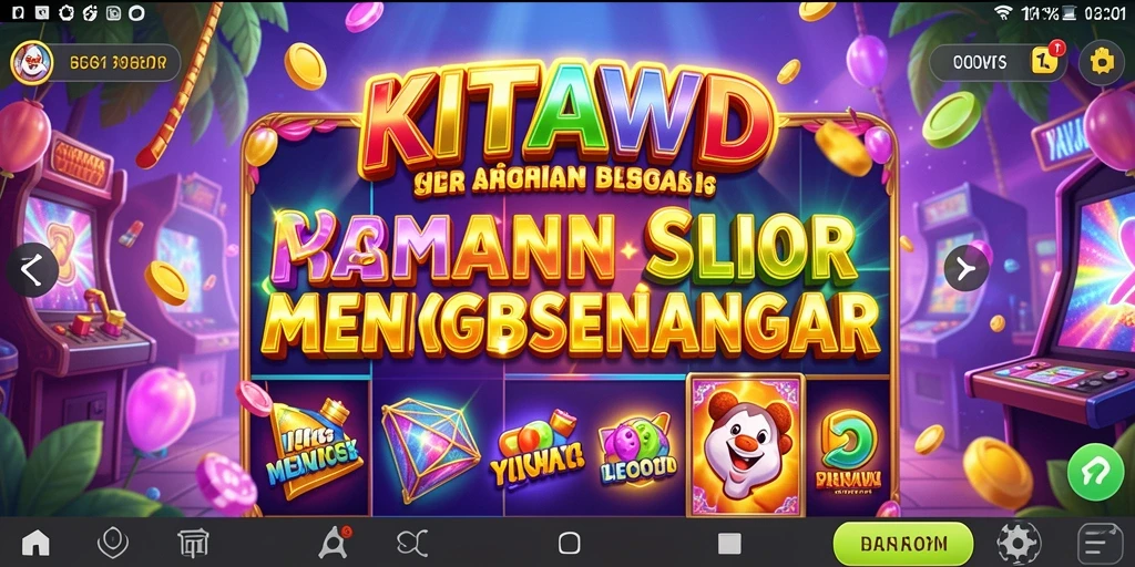 Tampilan menarik gameplay Slot di KITAWD yang penuh warna.