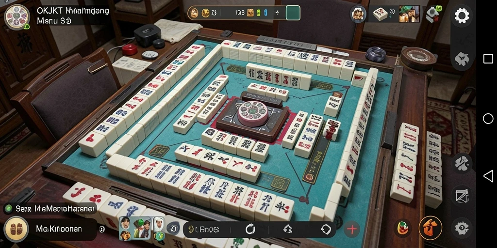 Tampilan gameplay Mahjong yang menarik di OKJKT.