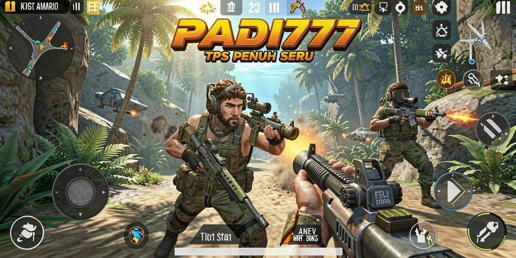 Tampilan gameplay PADI777 yang mengasyikkan saat pertempuran.