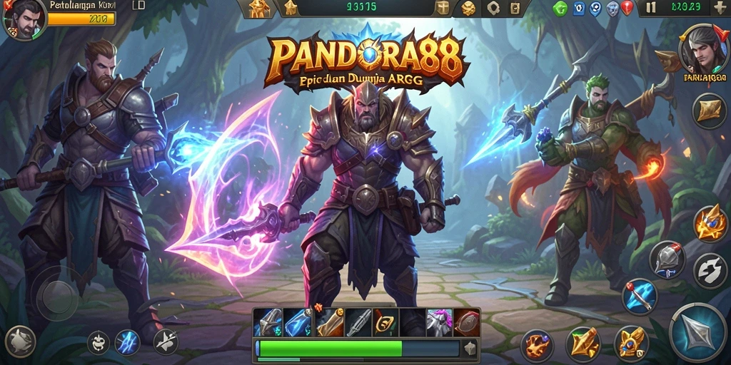 Screenshot PANDORA88 menampilkan aksi seru dalam pertarungan ARPG.