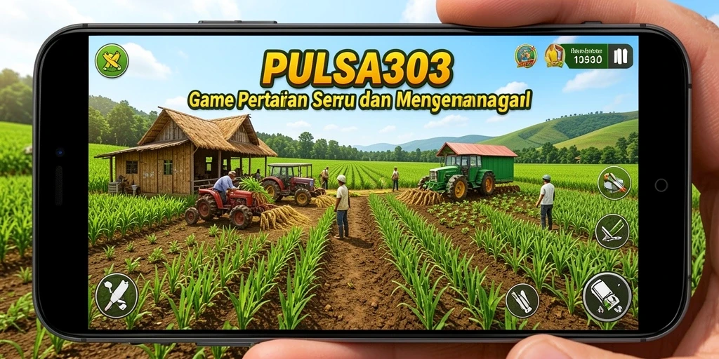 Tampilan gameplay PULSA303 yang menggambarkan aktivitas pertanian.