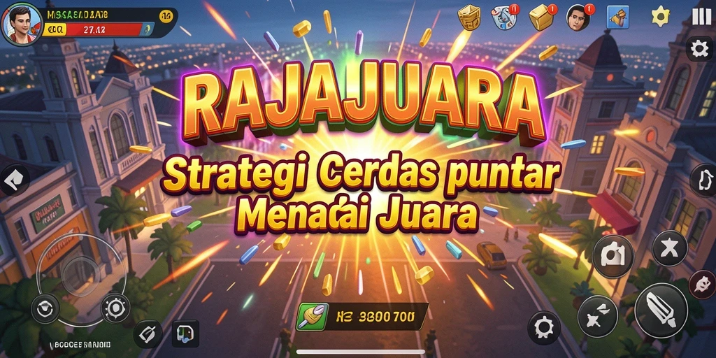 Tampilan menarik gameplay RAJAJUARA dalam duel strategi.