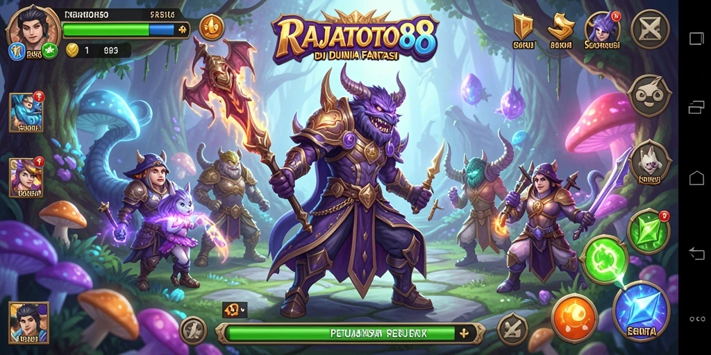 Tampilan gameplay seru di dunia petualangan RAJATOTO88.