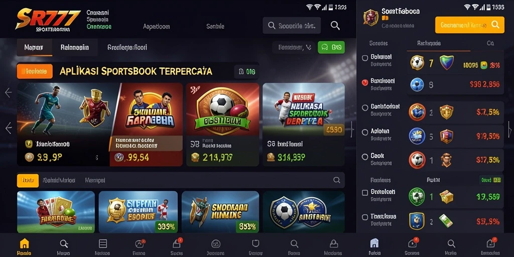 Screenshot SR777 menampilkan aksi taruhan olahraga yang seru dan interaktif.