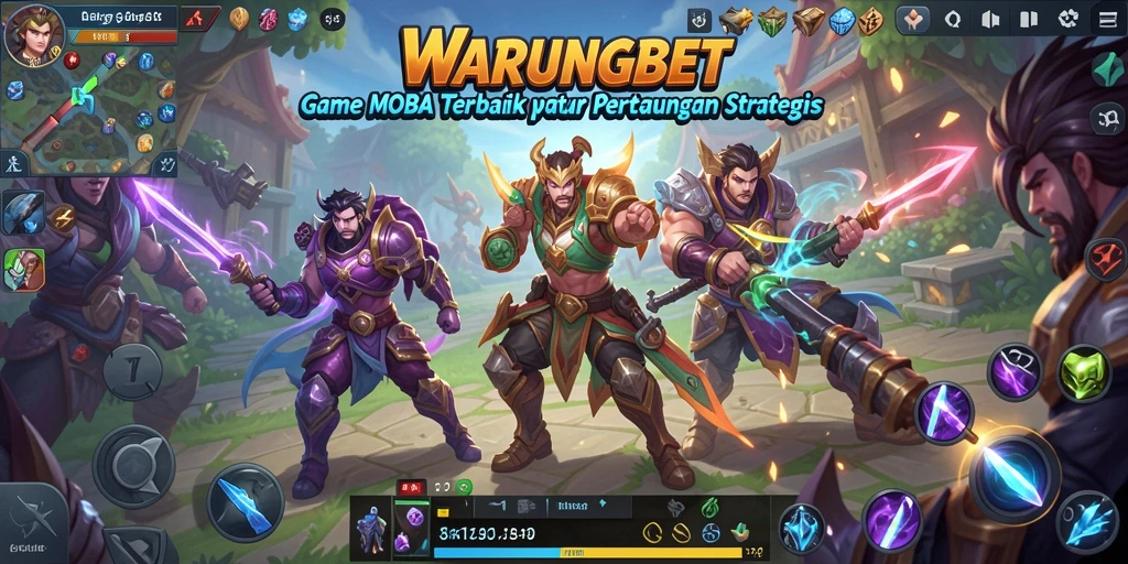 Tampilan aksi gameplay menegangkan dalam WARUNGBET.
