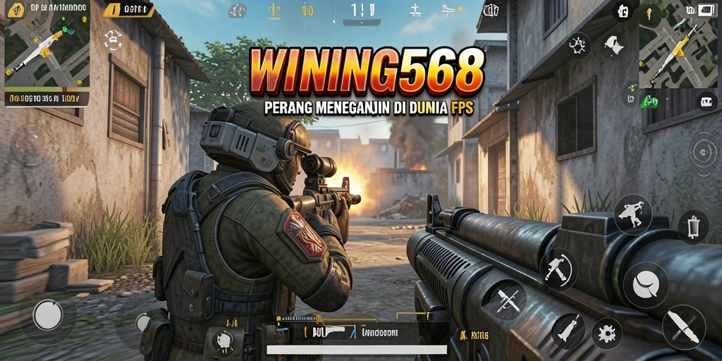Tampilan menarik dari gameplay <strong>WINNING568</strong> dalam pertempuran FPS.